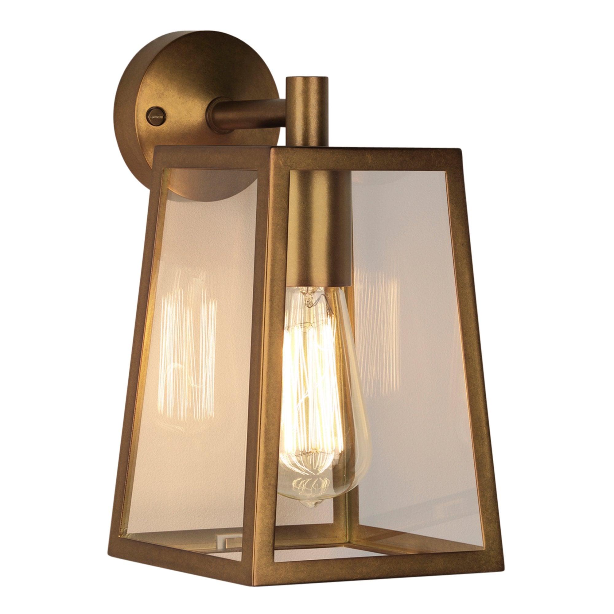 1306005 Calvi Wall 215 Outdoor Wall Light Antique Brass (S)