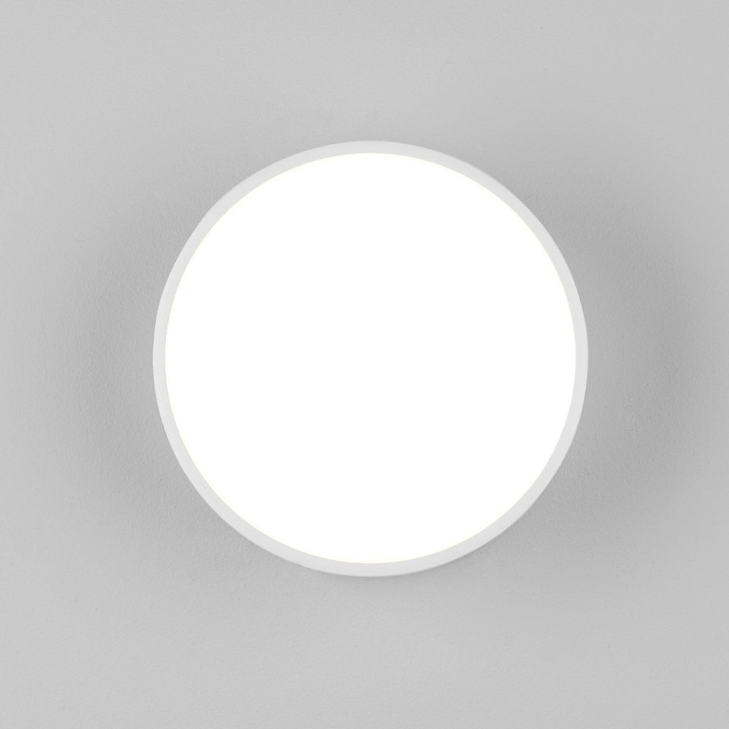 1391001 Kea 150 Round LED Outdoor Wall Light Textured White