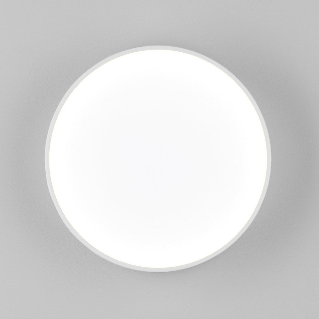 1391003 Kea 250 Round LED Outdoor Wall Light Textured White (S)