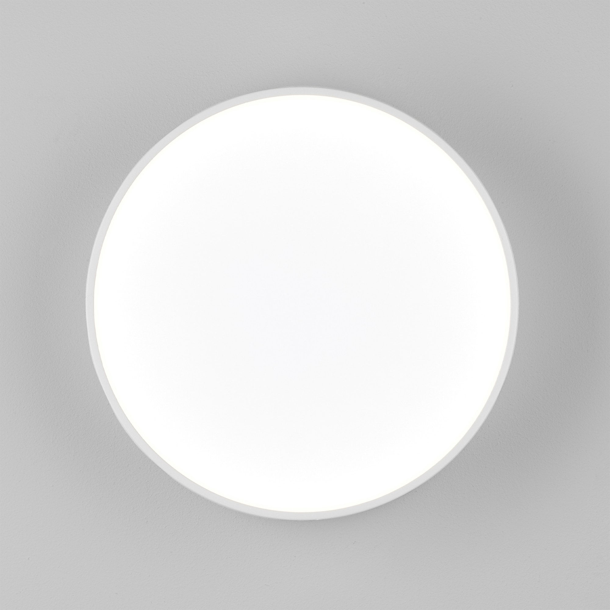 1391003 Kea 250 Round LED Outdoor Wall Light Textured White (S)