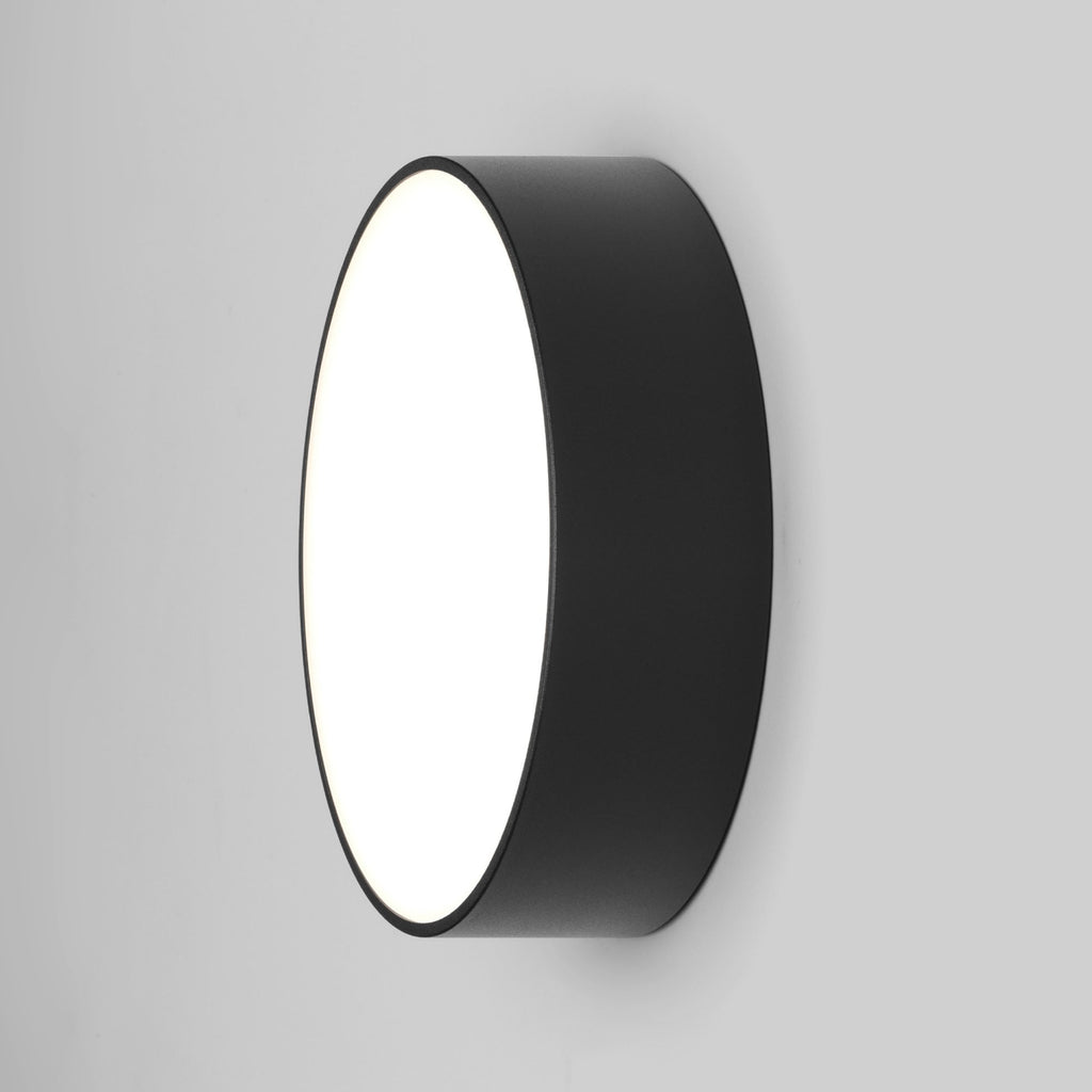 1391004 Kea 250 Round LED Outdoor Wall Light Textured Black