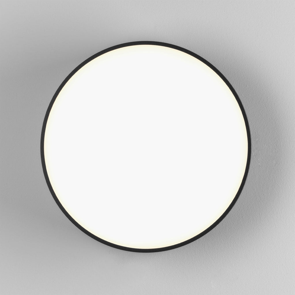 1391004 Kea 250 Round LED Outdoor Wall Light Textured Black