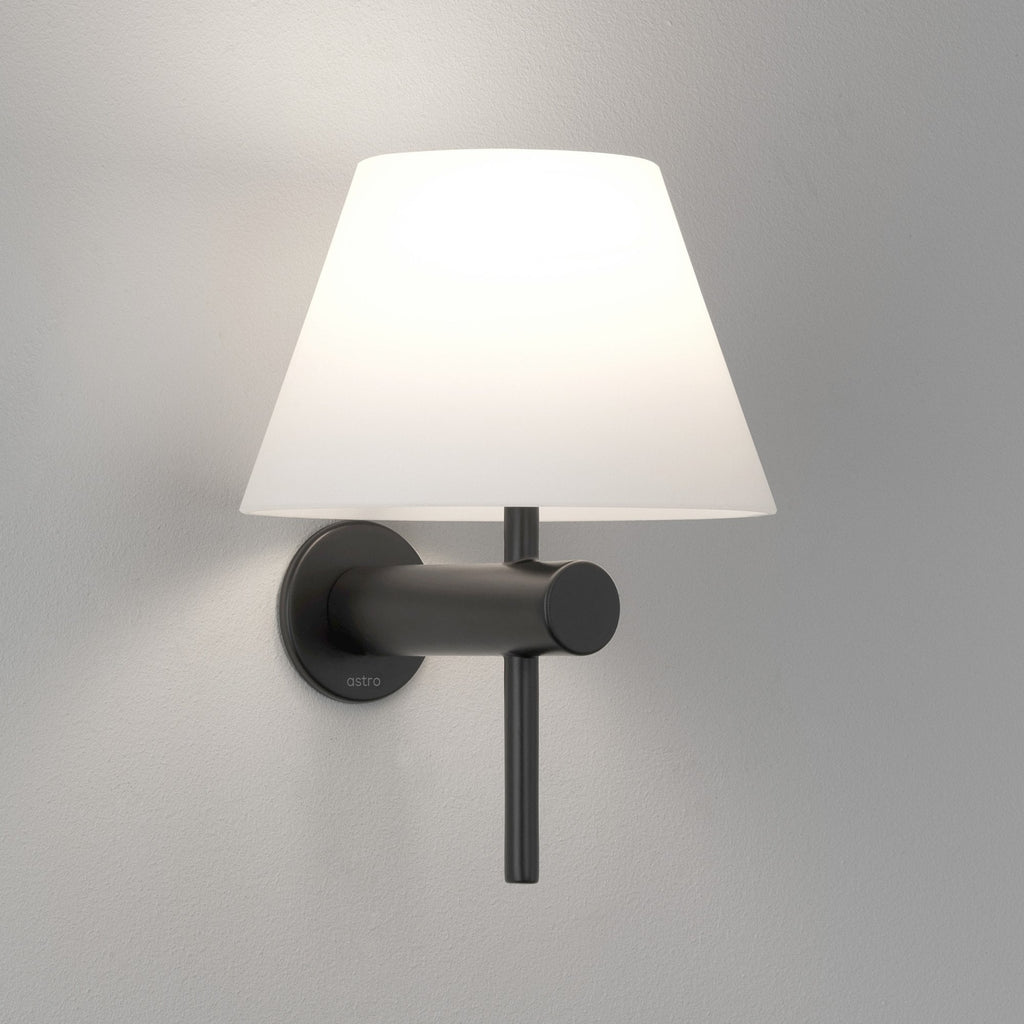 1050007 Roma Bathroom Wall Light Matt Black
