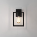 1354003 Box Lantern 270 Outdoor Wall Light Textured Black