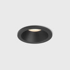 1249017 Minima Round Fixed IP65 Bathroom Downlight/Recessed Spot Light Matt Black