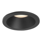 1249017 Minima Round Fixed IP65 Bathroom Downlight/Recessed Spot Light Matt Black