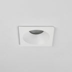 1249018 Minima Square Fixed IP65 Bathroom Downlight/Recessed Spot Light Matt White