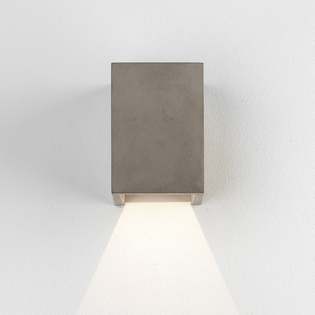 1298019 Oslo 120 LED Outdoor Coastal Wall Light Matt Concrete
