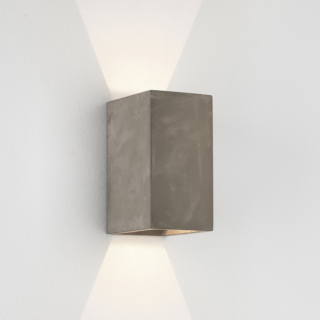 Oslo 160LED Outdoor Coastal Wall  Light Matt Concrete