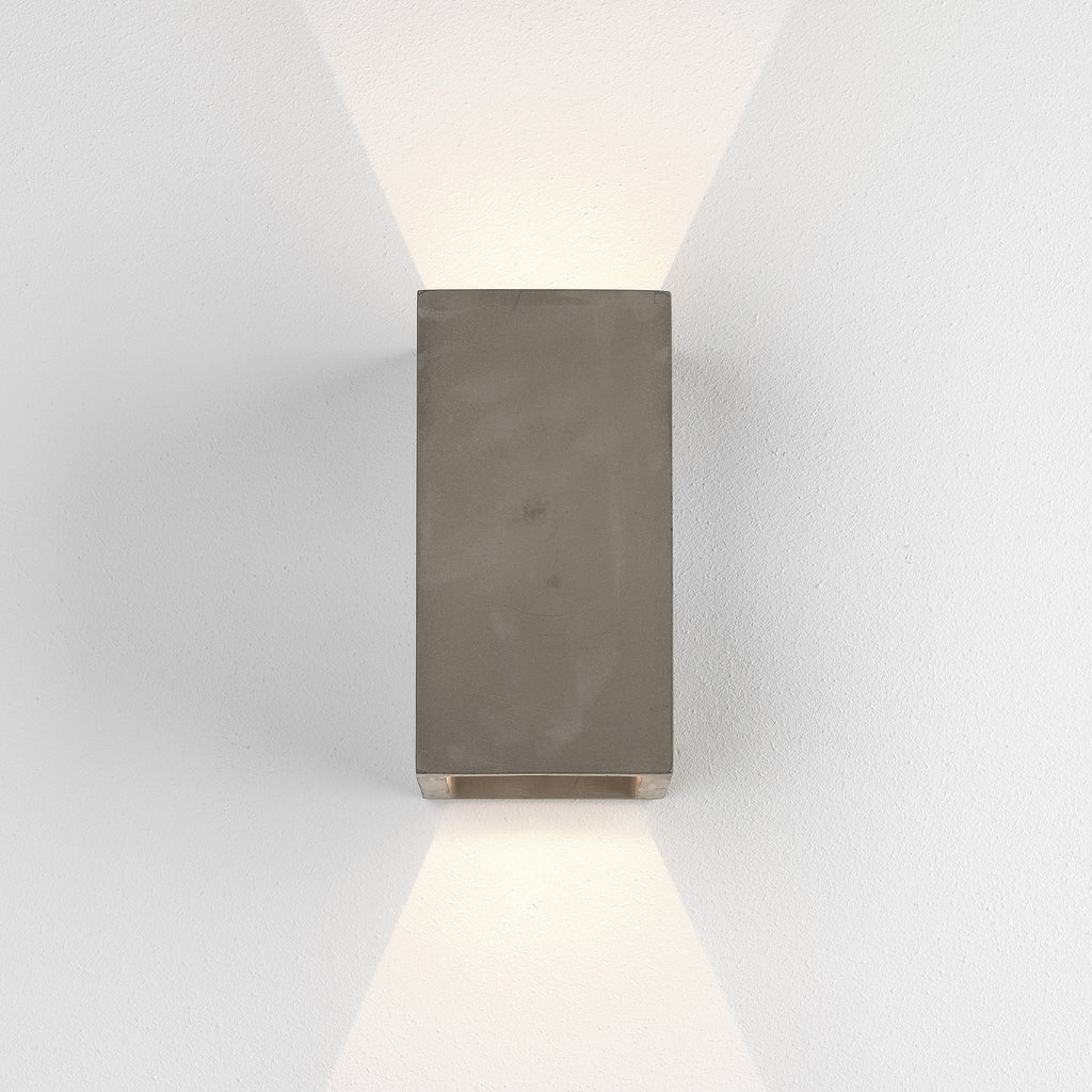 Oslo 160LED Outdoor Coastal Wall  Light Matt Concrete