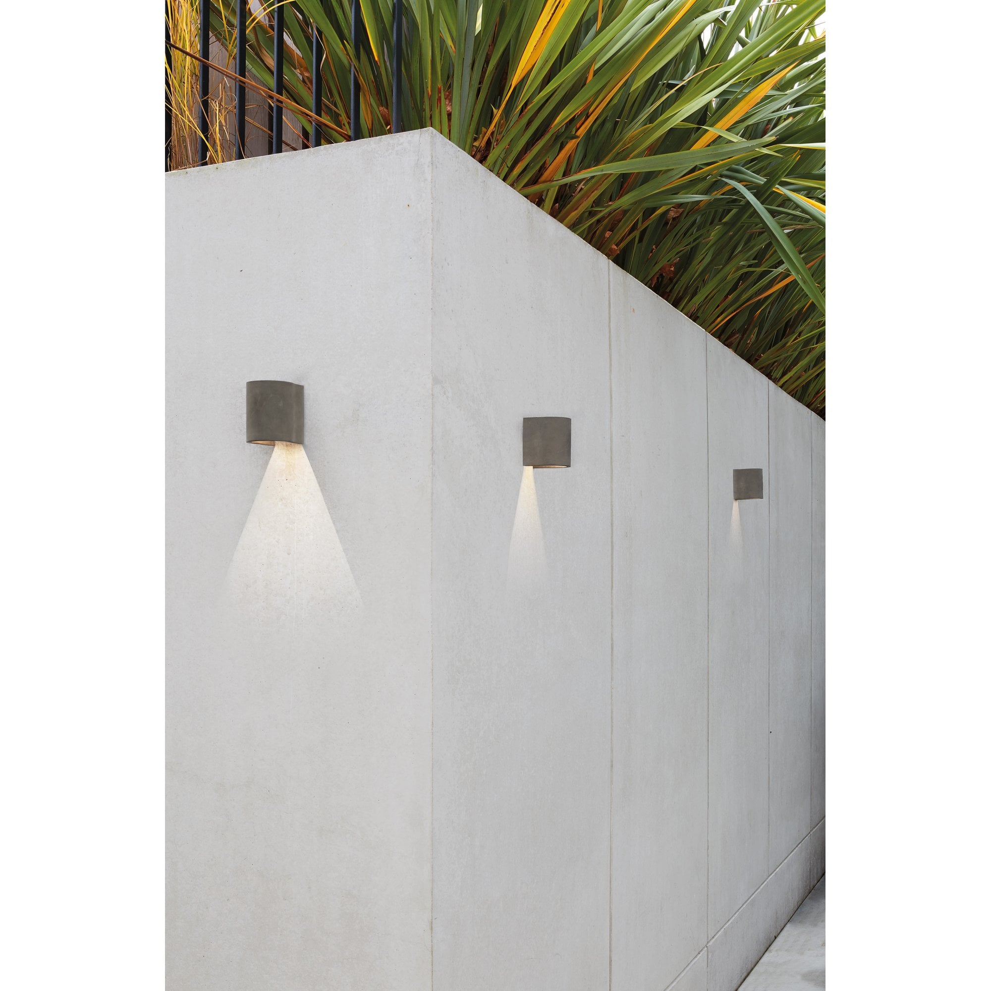 Dunbar 120LED Outdoor Coastal Wall  Light Matt Concrete