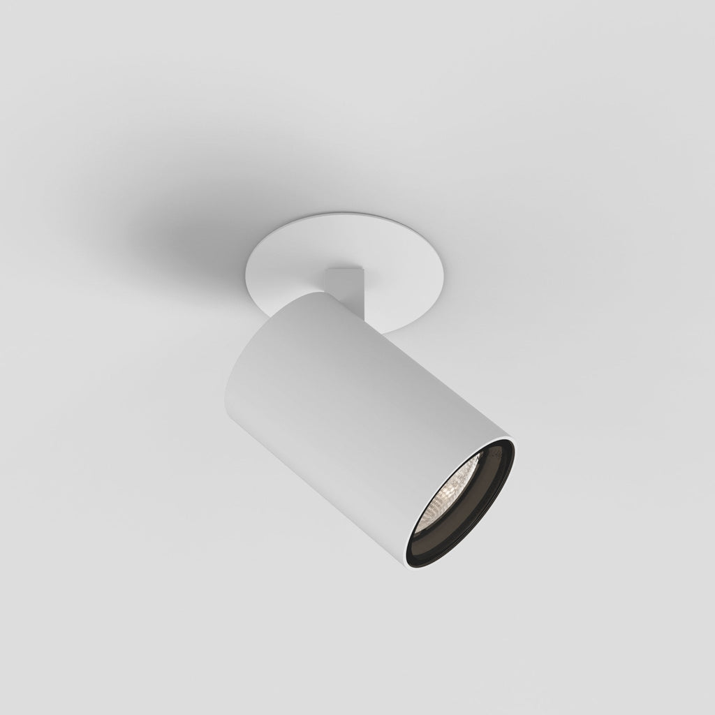 1393007 Aqua Recessed Bathroom Spotlight Matt White