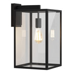 1354007 Box Lantern 450 Outdoor Wall Light Textured Black