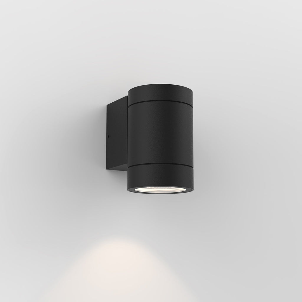 1372011 Dartmouth Single GU10 Outdoor Wall Light Textured Black