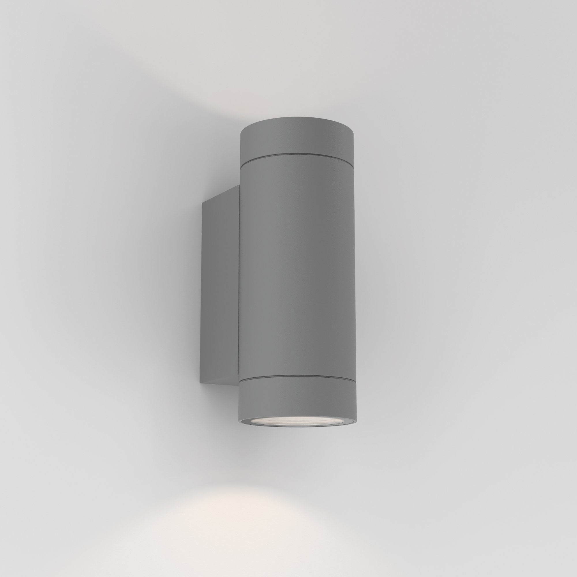 Dartmouth Twin GU10 Outdoor Wall  Light Textured Grey