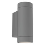 Dartmouth Twin GU10 Outdoor Wall  Light Textured Grey