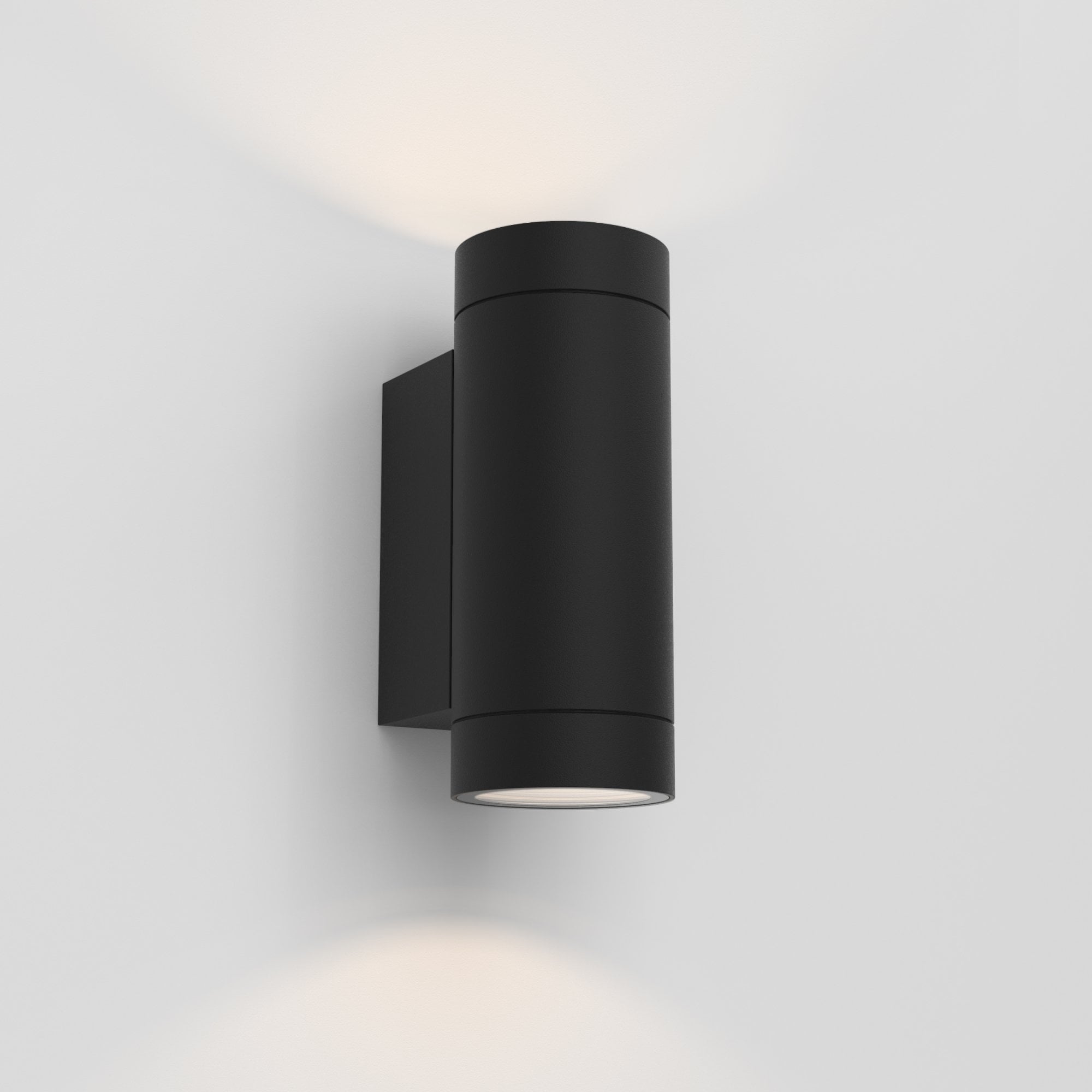 1372014 Dartmouth Twin GU10 Outdoor Wall Light Textured Black