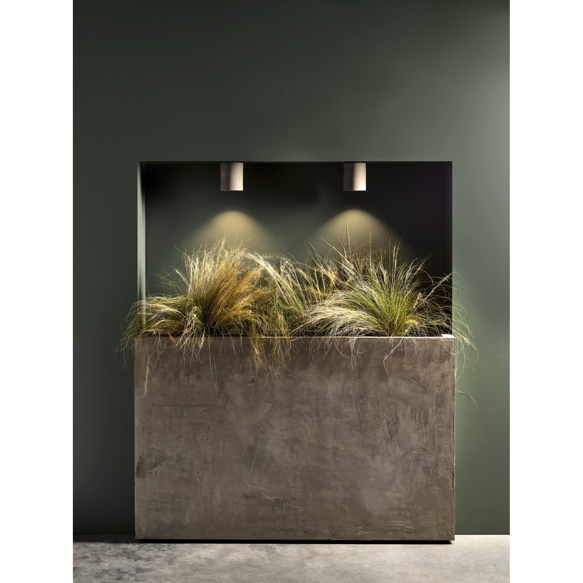 1326014 Kos Round Outdoor Coastal Downlight/Recessed Spot Light Matt Concrete