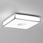 1121010 Mashiko 400 Square Bathroom Ceiling Light Polished Chrome