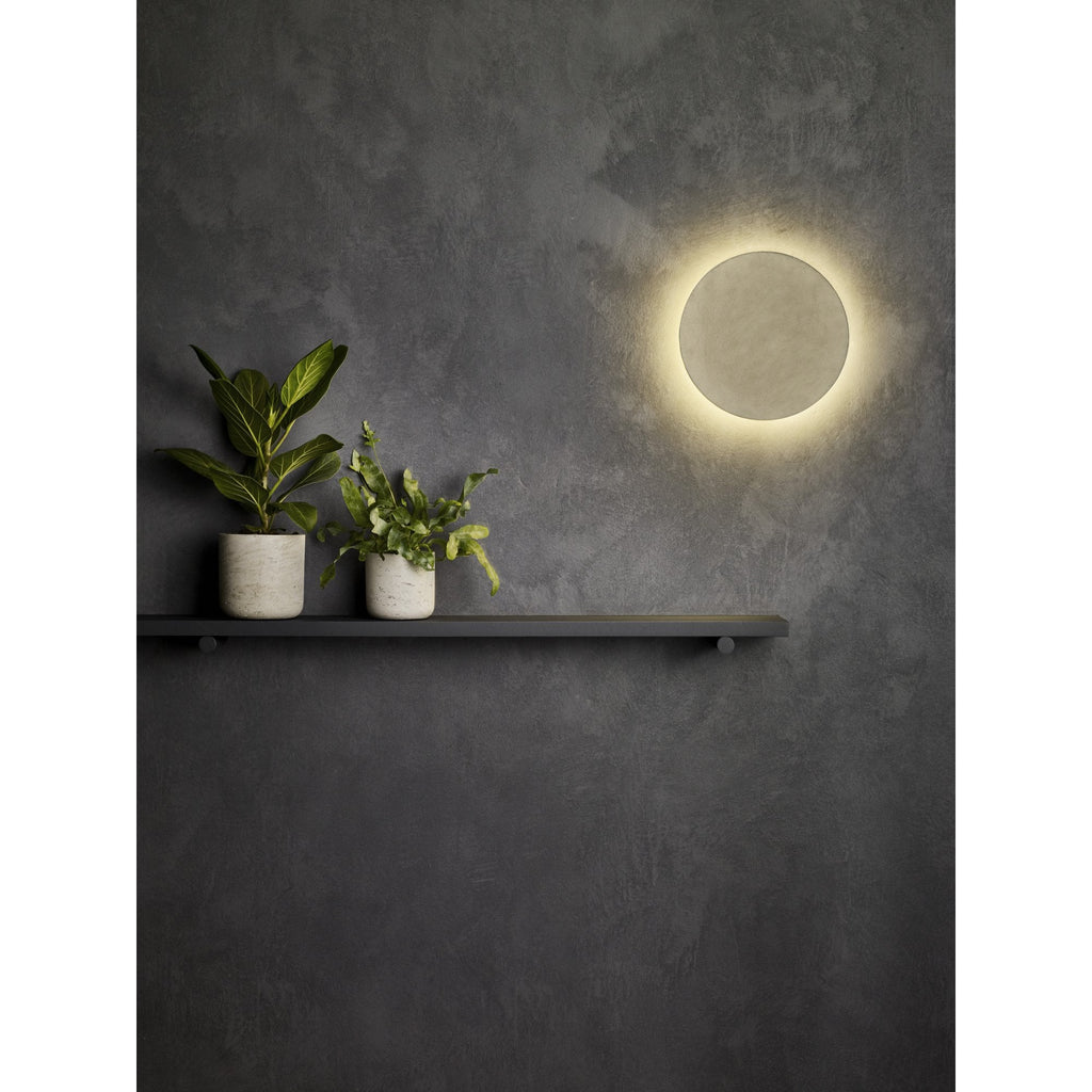 Eclipse Round 300LED Outdoor Coastal Wall  Light Matt Concrete
