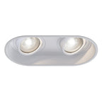1249028 Minima Round Twin Adjustable Downlight/Recessed Spot Light Matt White