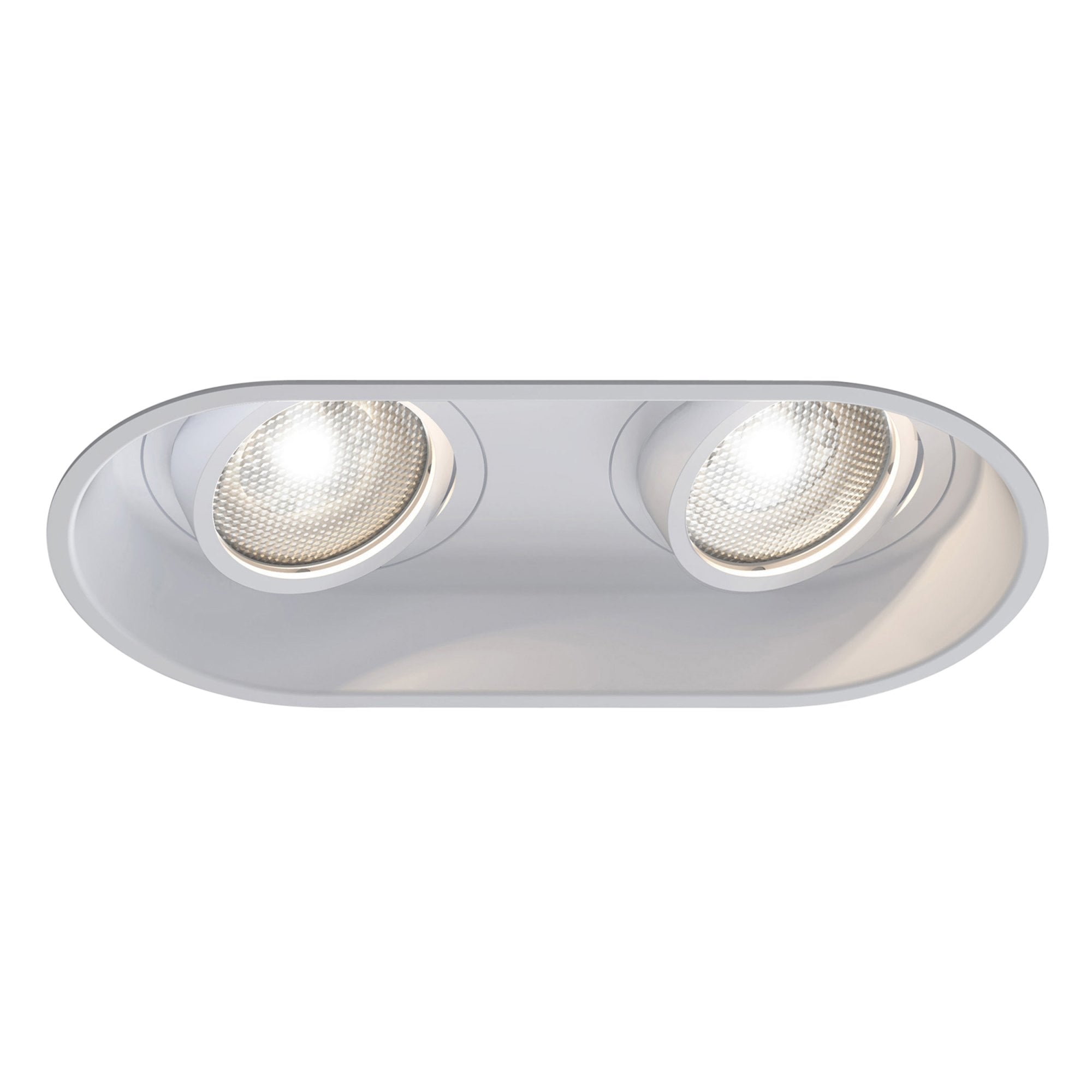1249028 Minima Round Twin Adjustable Downlight/Recessed Spot Light Matt White