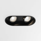 1249029 Minima Round Twin Adjustable Downlight/Recessed Spot Light Matt Black