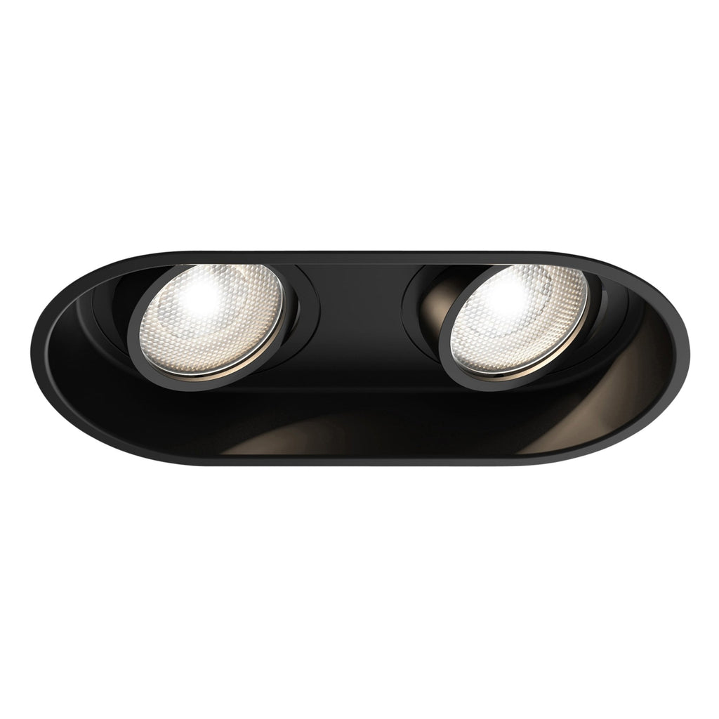 1249029 Minima Round Twin Adjustable Downlight/Recessed Spot Light Matt Black