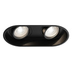 1249029 Minima Round Twin Adjustable Downlight/Recessed Spot Light Matt Black
