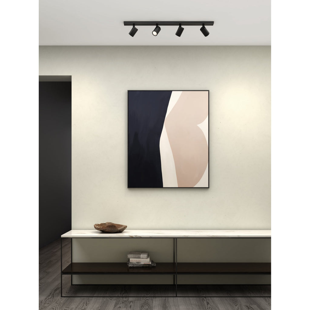 1286084 Ascoli Four Bar Spotlight Matt Black