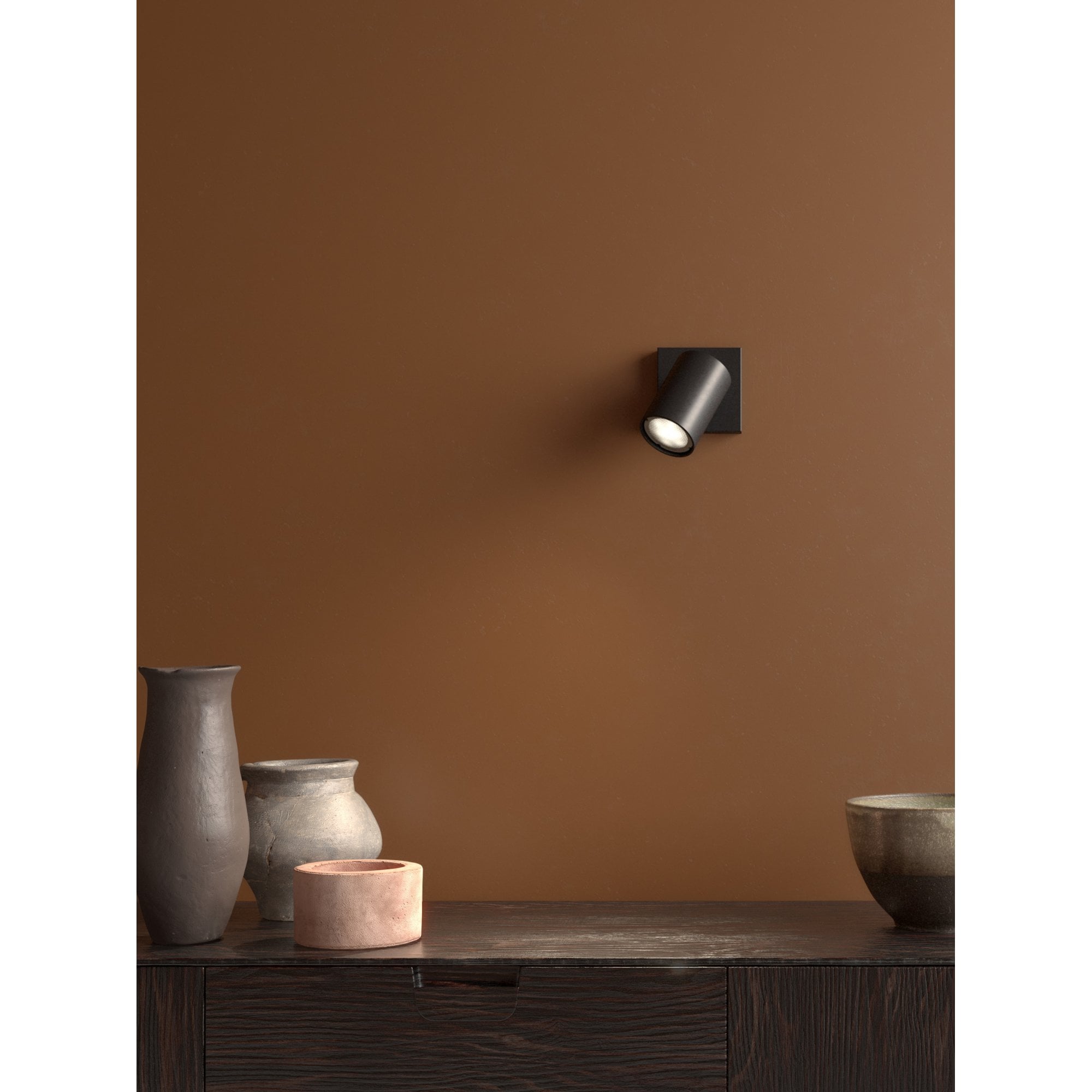 Ascoli Single Spotlight Matt Black