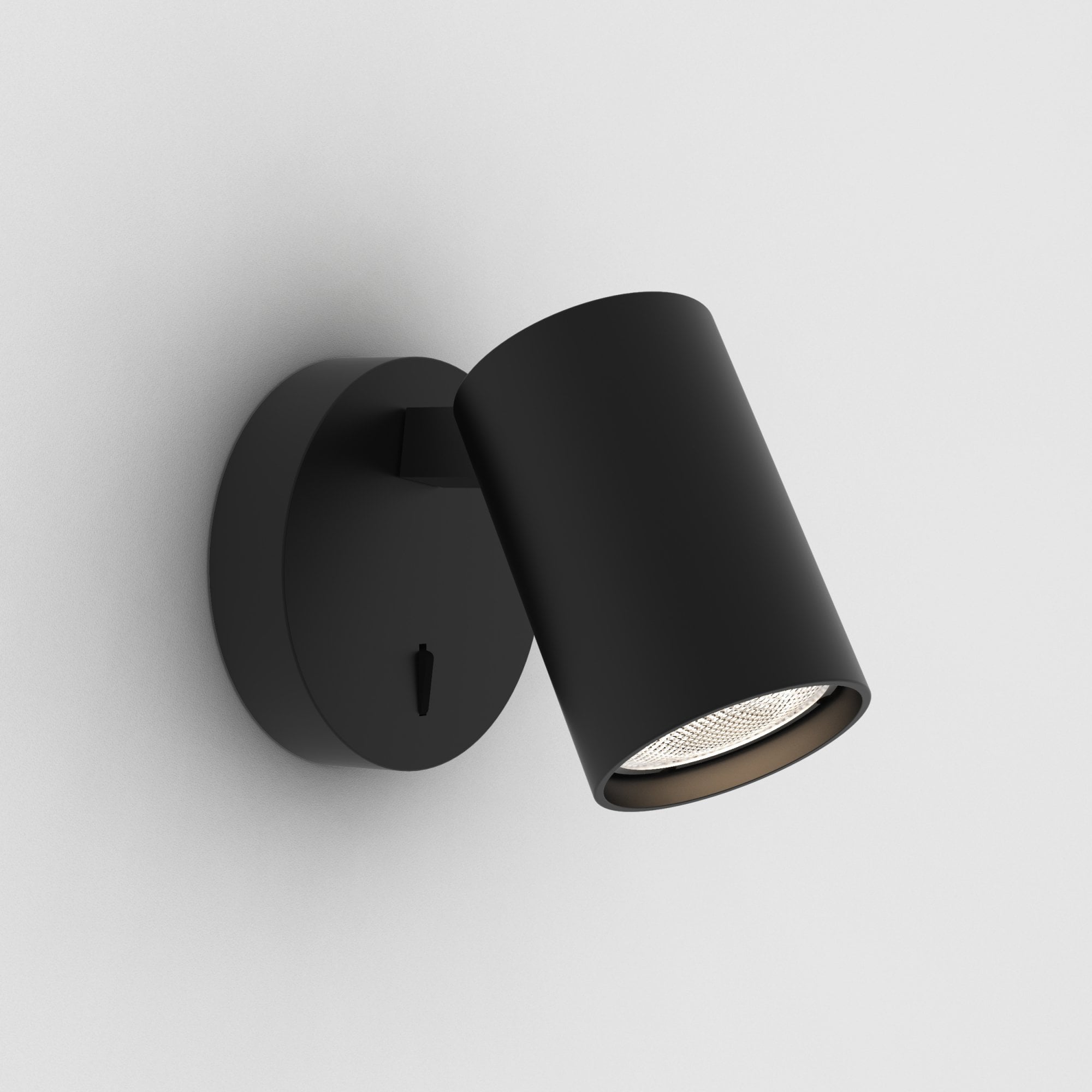 1286079 Ascoli Single Switched Reading Light Matt Black