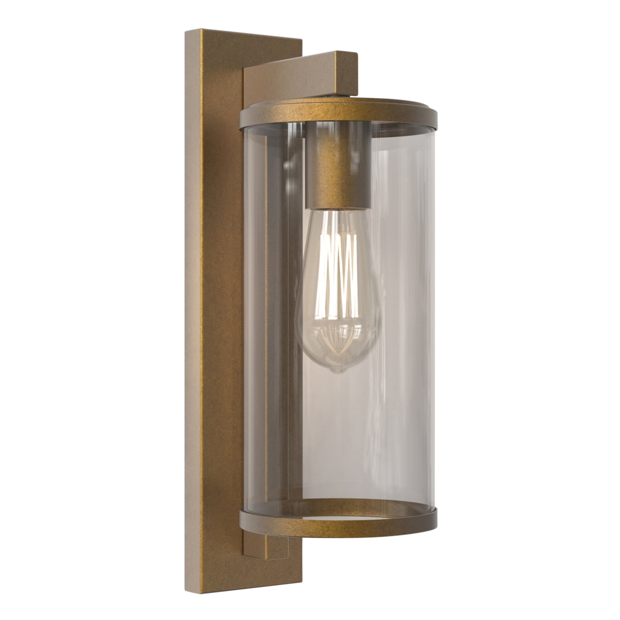 1413003 Pimlico 400 Outdoor Wall Light Antique Brass (S)
