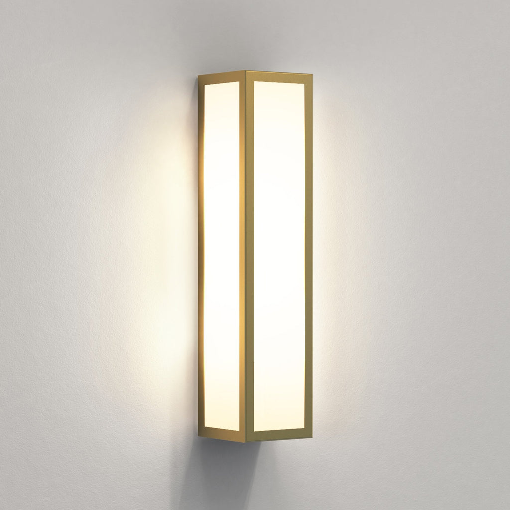 1178006 Salerno Outdoor Wall Light Natural Brass
