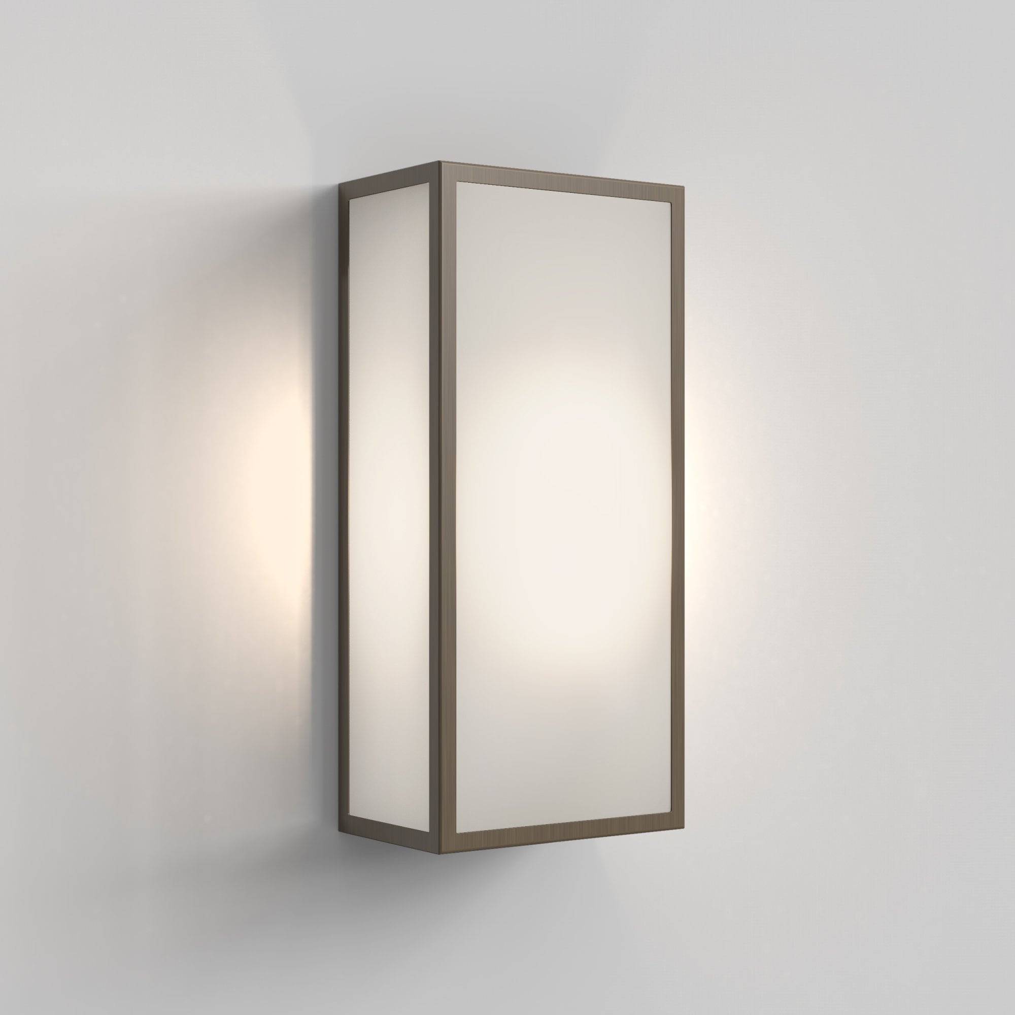 1183026 Messina 160 Frosted II Outdoor Wall Light Bronze
