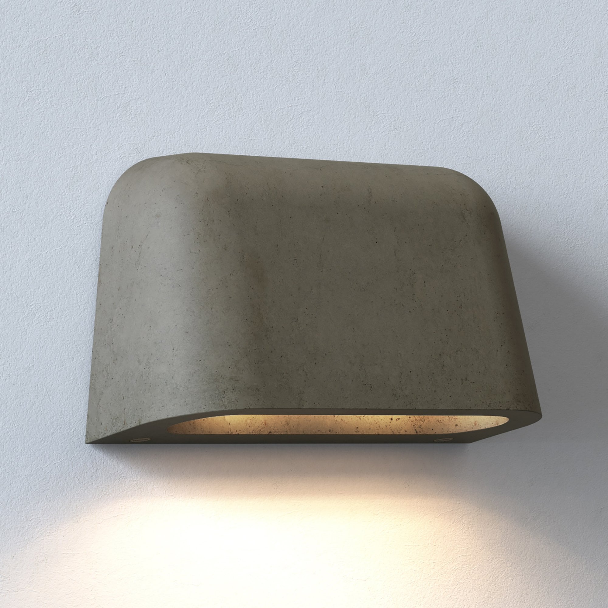 Mast Twin Outdoor Coastal Wall  Light Matt Concrete
