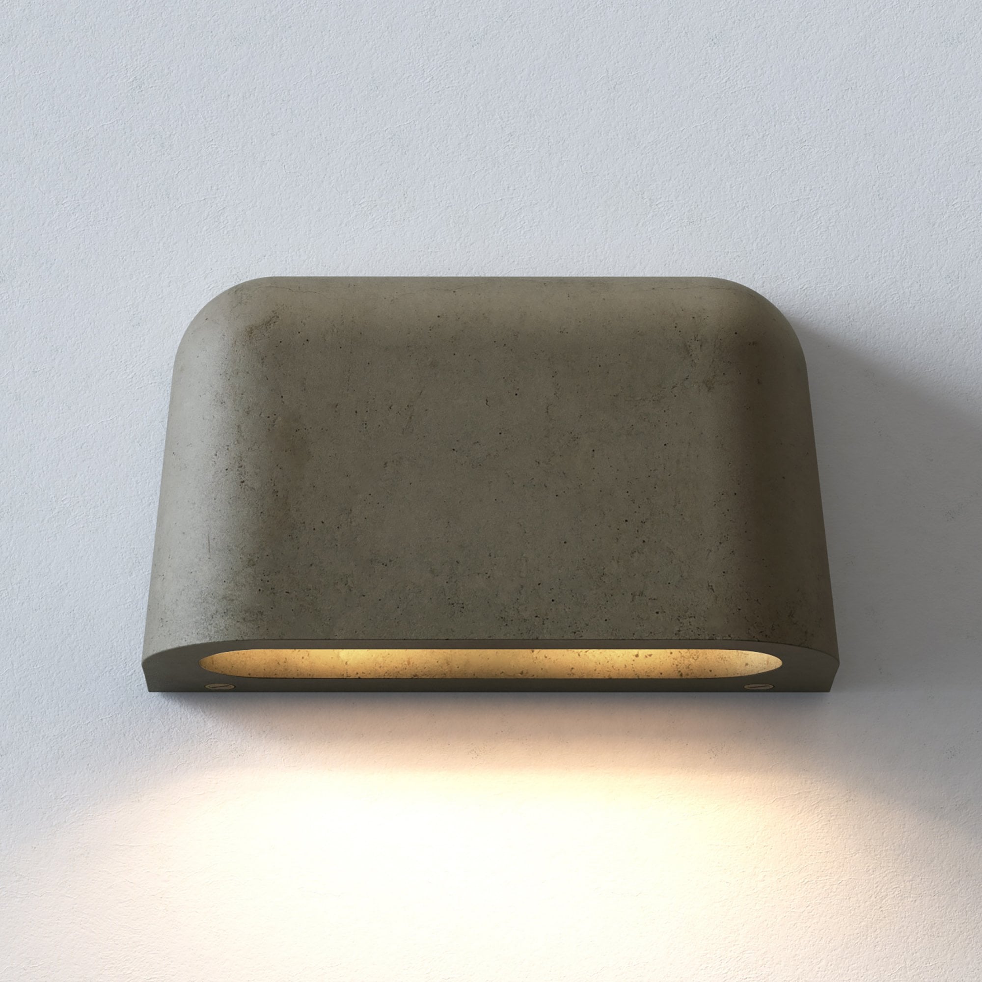 Mast Twin Outdoor Coastal Wall  Light Matt Concrete