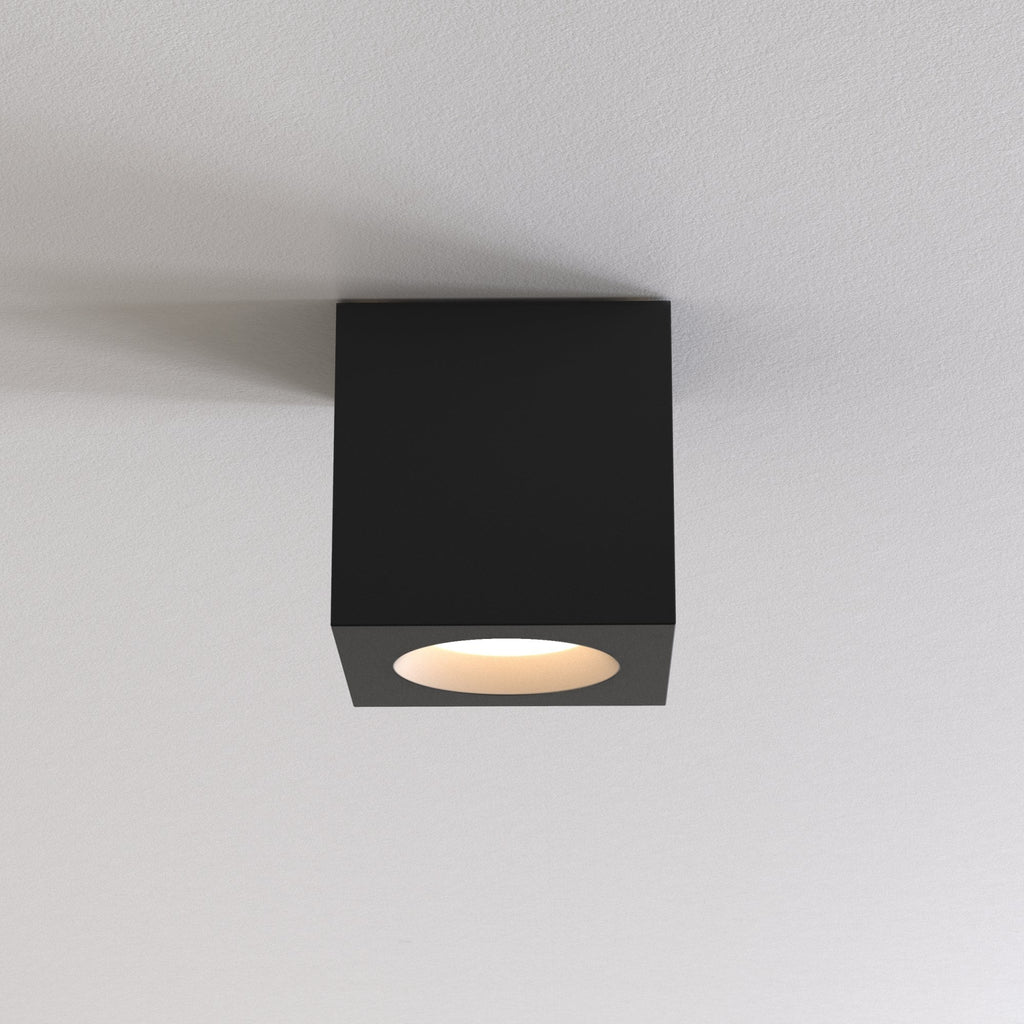 1326044 Kos Square II Outdoor Downlight/Recessed Spot Light Textured Black