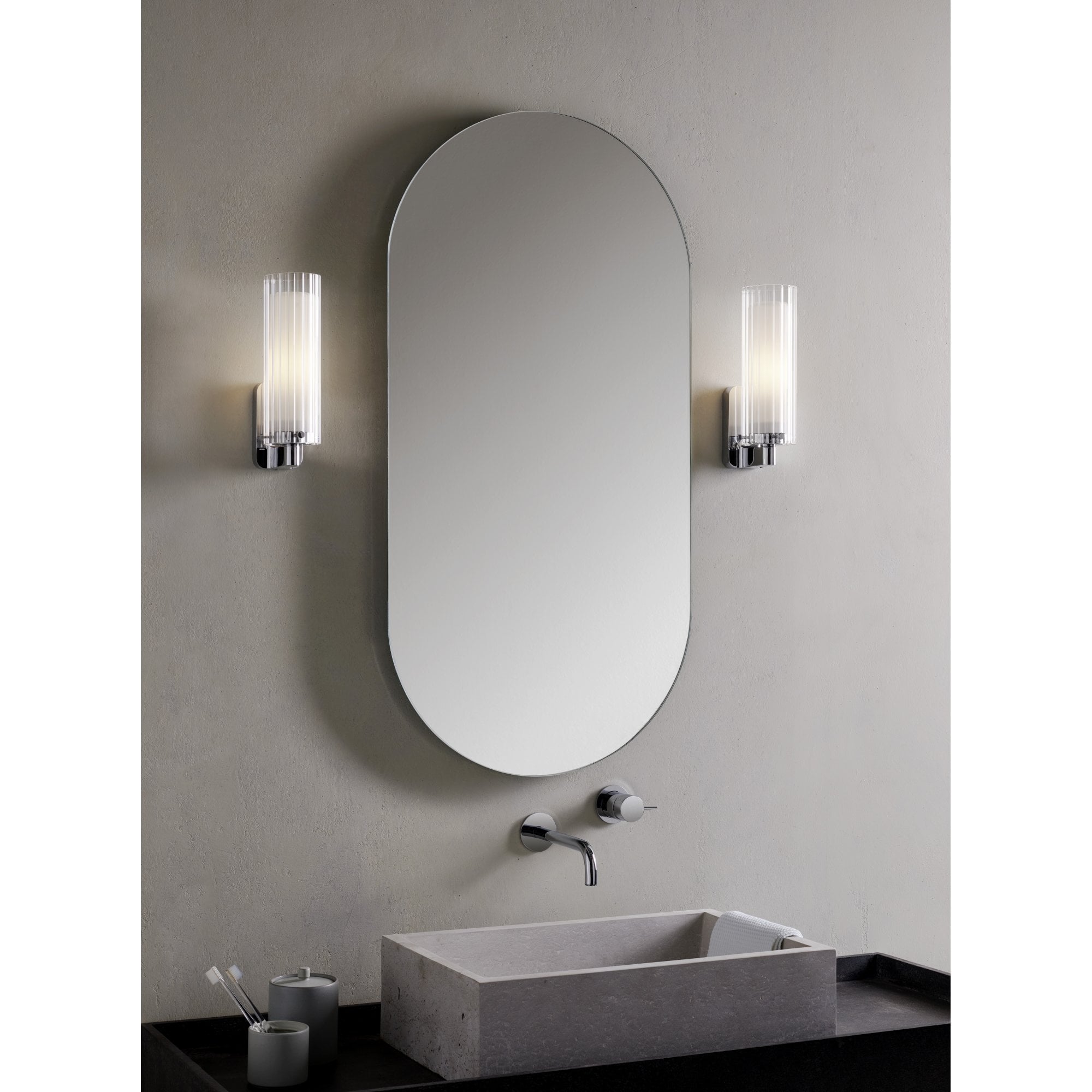 1411001 Ottavino Wall Bathroom Wall Light Polished Chrome