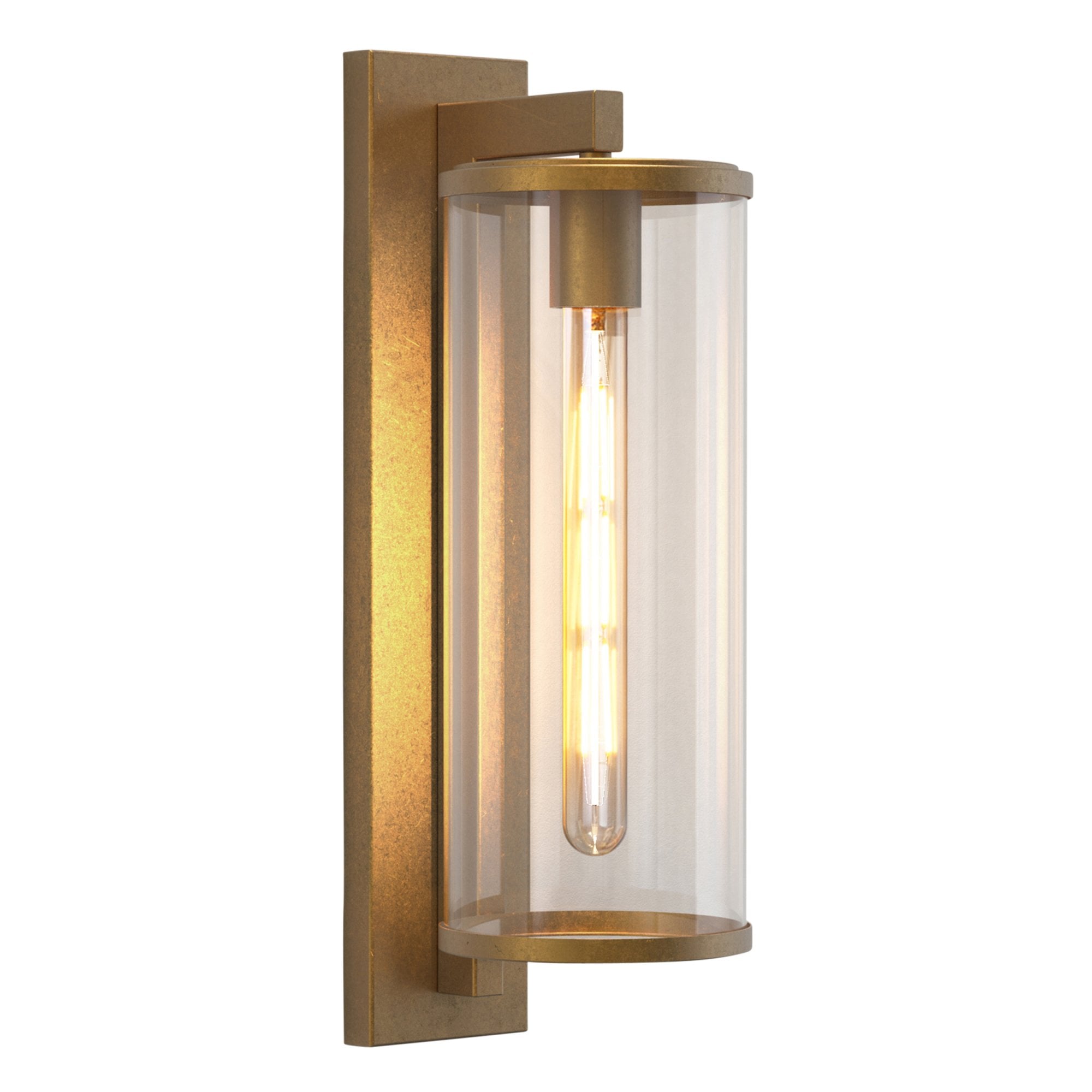 1413006 Pimlico 500 Outdoor Wall Light Antique Brass