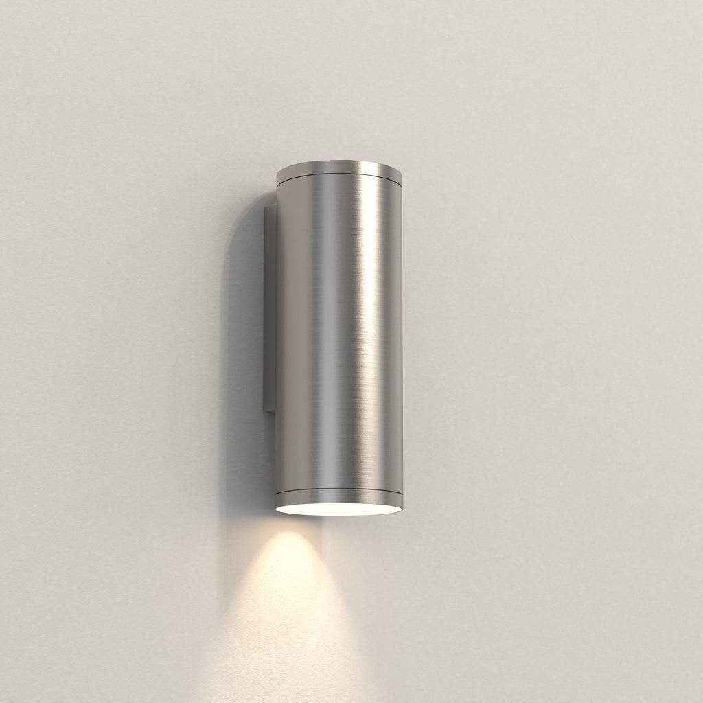 1428002 Ava 200 Coastal Outdoor Coastal Wall Light Brushed Stainless Steel