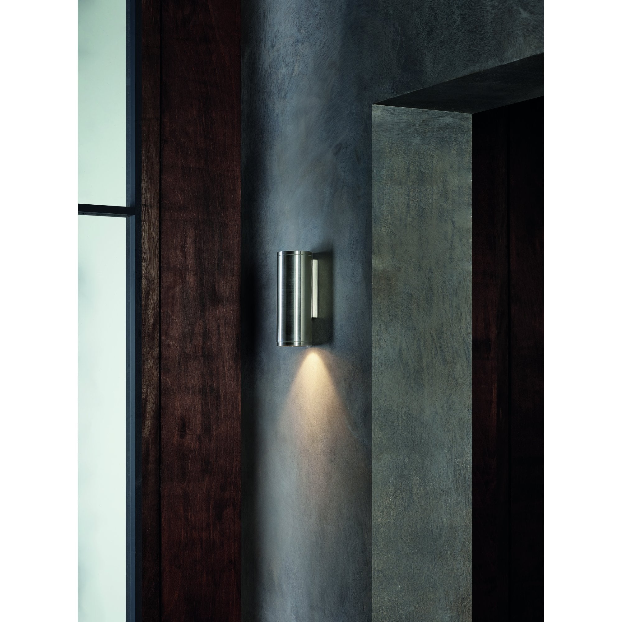 1428002 Ava 200 Coastal Outdoor Coastal Wall Light Brushed Stainless Steel