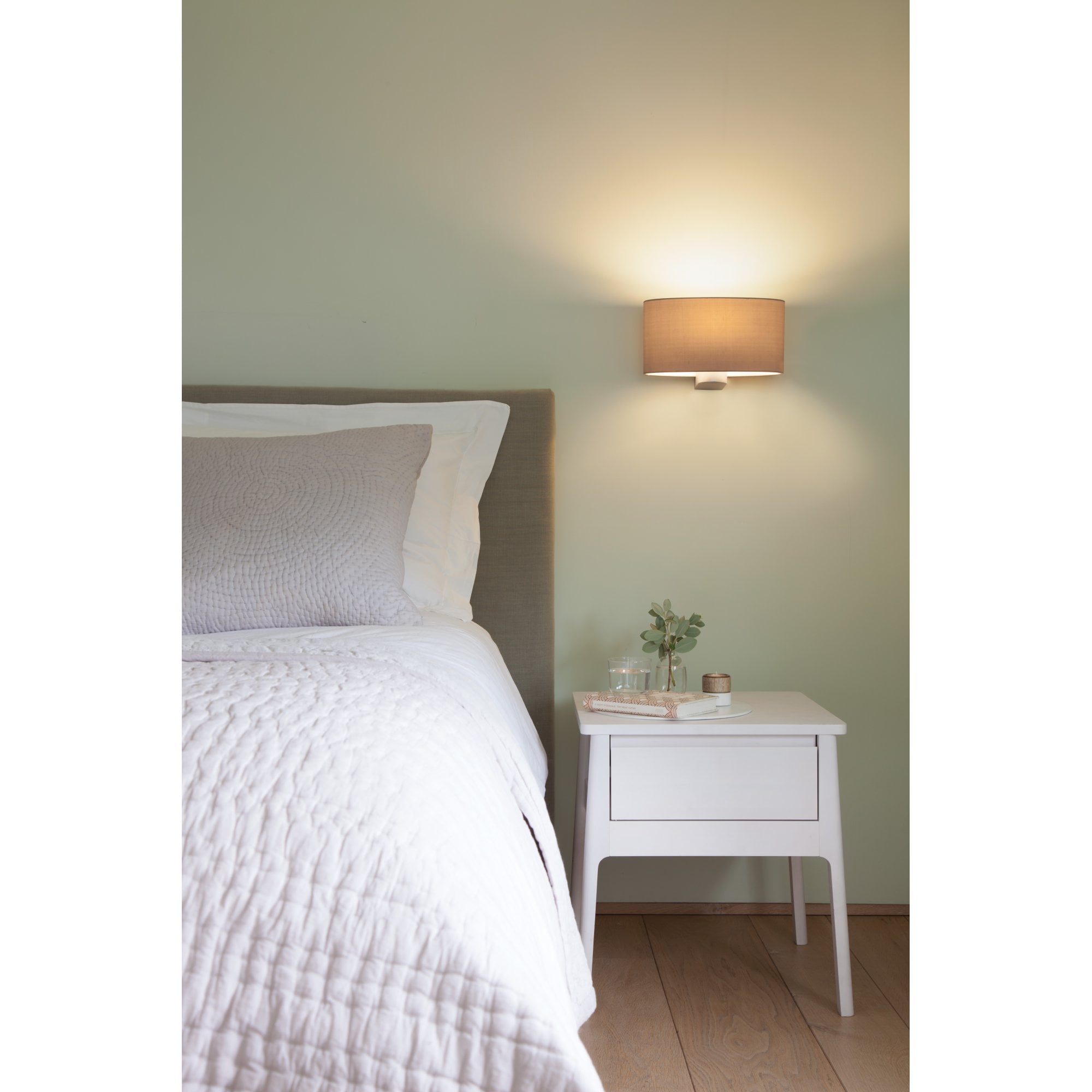 1185001 Napoli Wall Light Matt Nickel