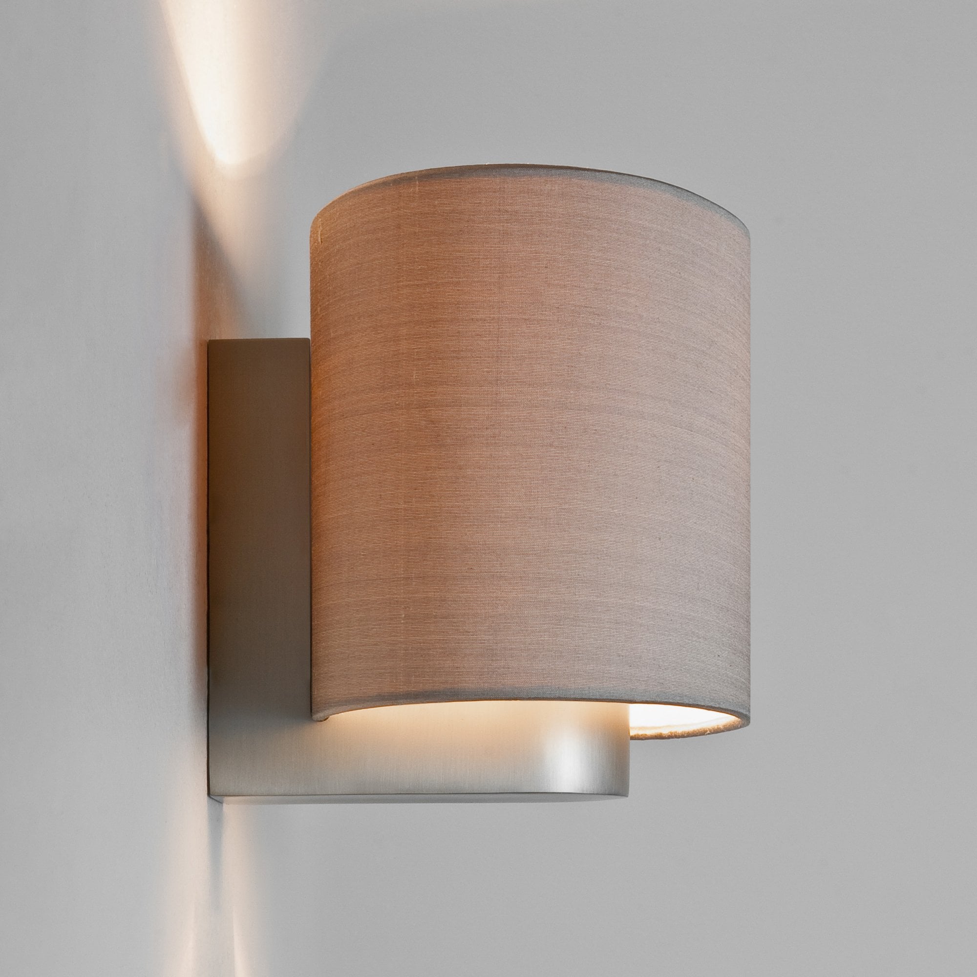 1185001 Napoli Wall Light Matt Nickel