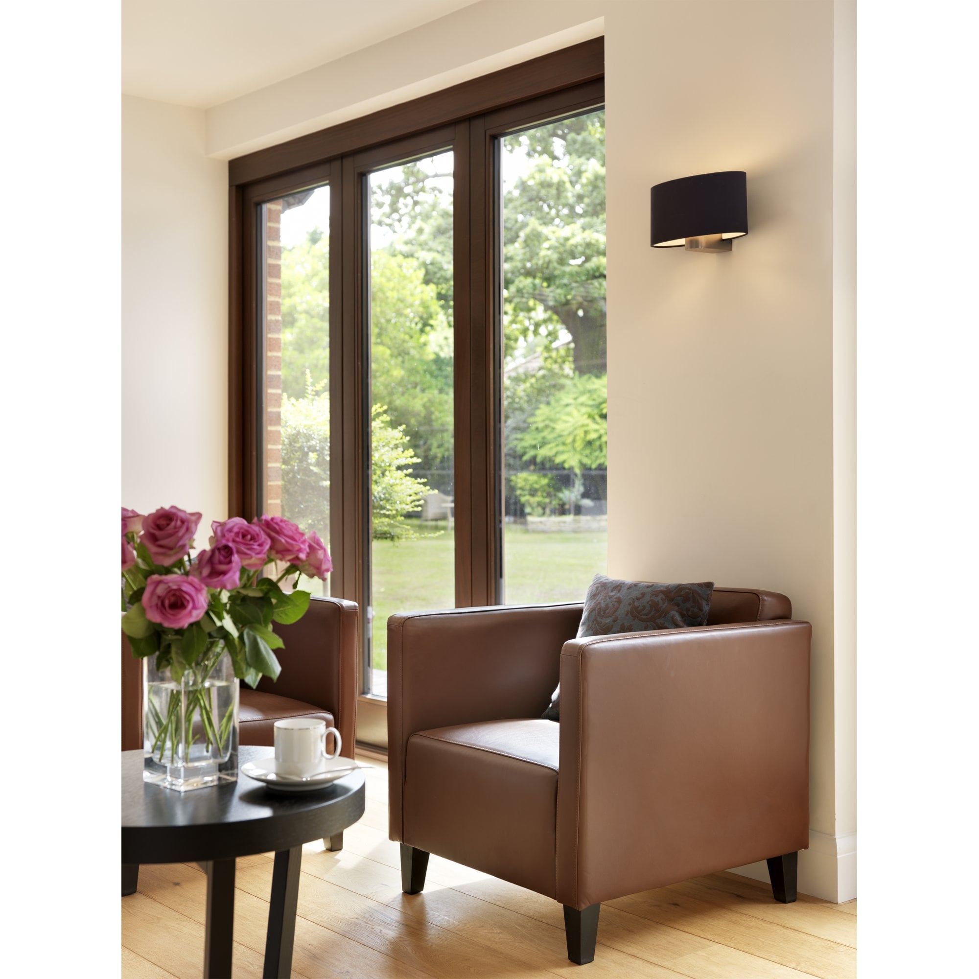 1185001 Napoli Wall Light Matt Nickel