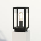 1095036 Homefield Pedestal Outdoor Pedestal Light Textured Black