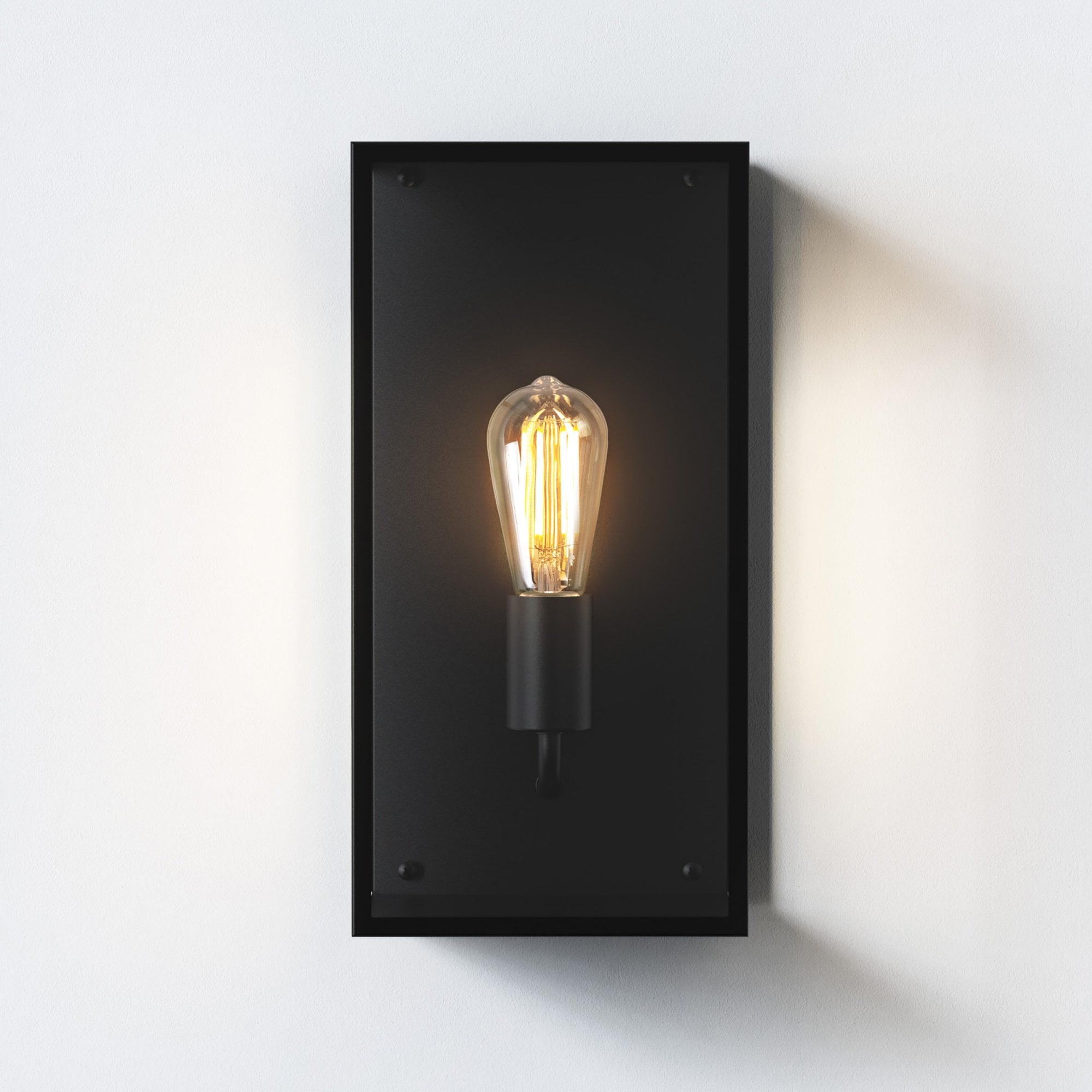1183028 Messina 200 Outdoor Wall Light Textured Black