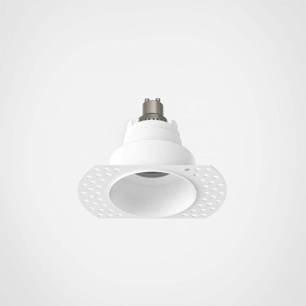 1248017 Astro Trimless Slimline Round Fixed Fire-Rated IP65 Bathroom Downlight Matt White — Pack of 12- £40.64 each