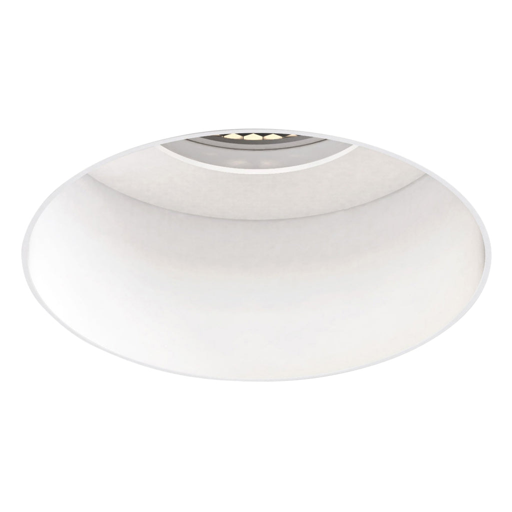1248017 Astro Trimless Slimline Round Fixed Fire-Rated IP65 Bathroom Downlight Matt White — Pack of 12- £40.64 each