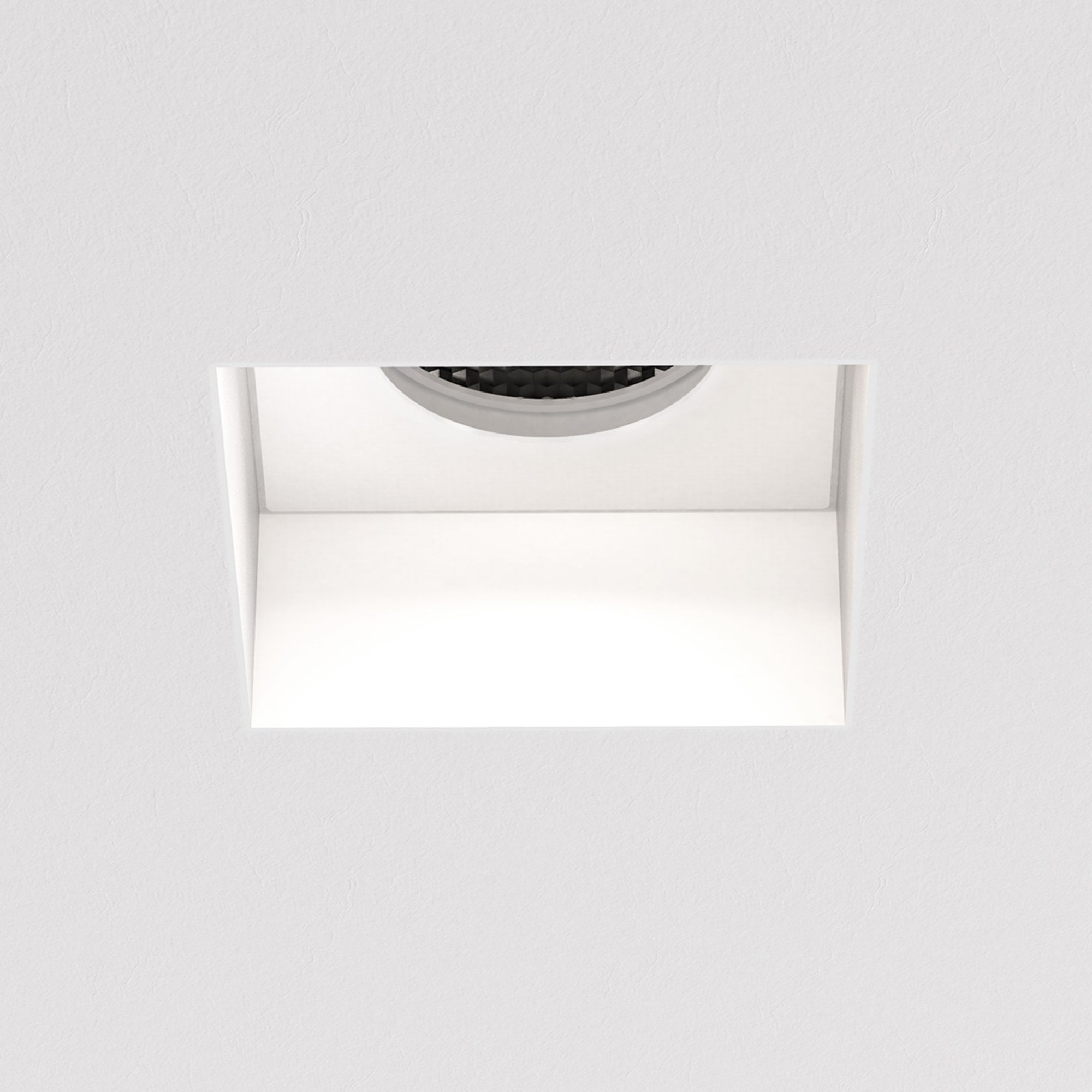 1248018 Trimless Square Fixed Downlight/Recessed Spot Light Matt White
